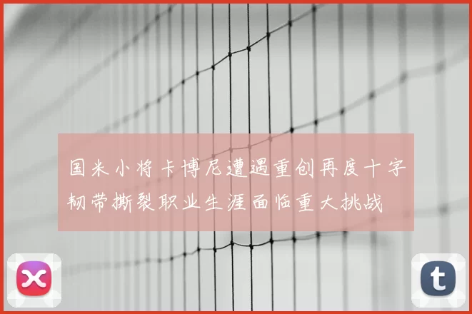 国米小将卡博尼遭遇重创再度十字韧带撕裂职业生涯面临重大挑战